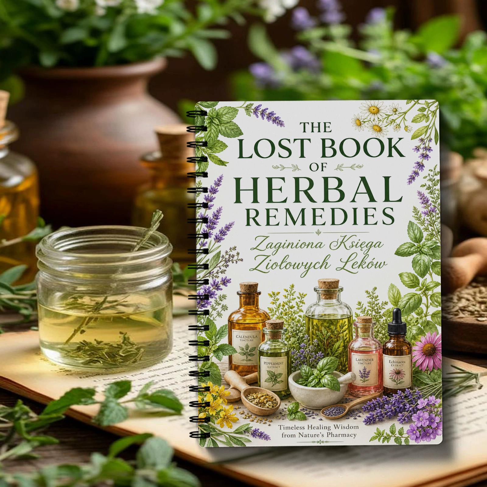 Herbal And Wellness - Quaderno a Spirale con Copertina in