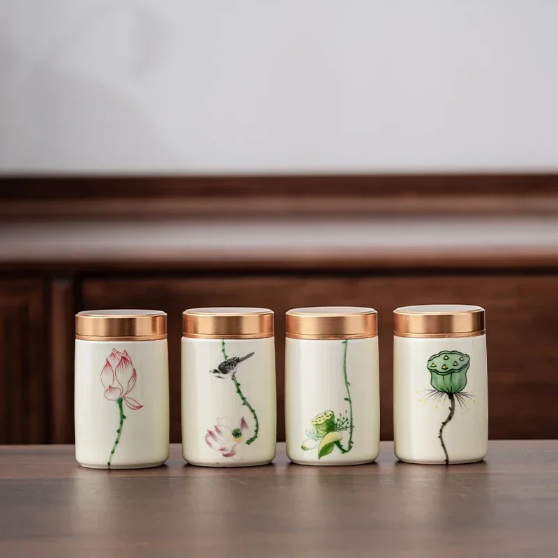 Herbal Tea For Wellness - 4 PZ/LOTTO Boutique ceramica Tè Caddy